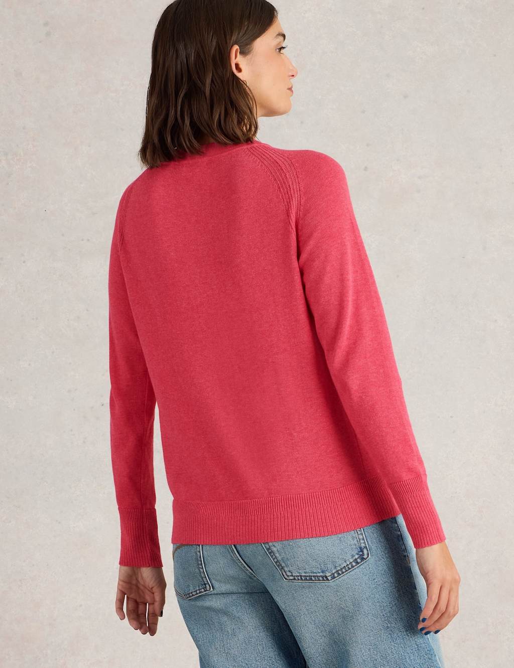 Pure Cotton Crew Neck Cardigan 4 of 6