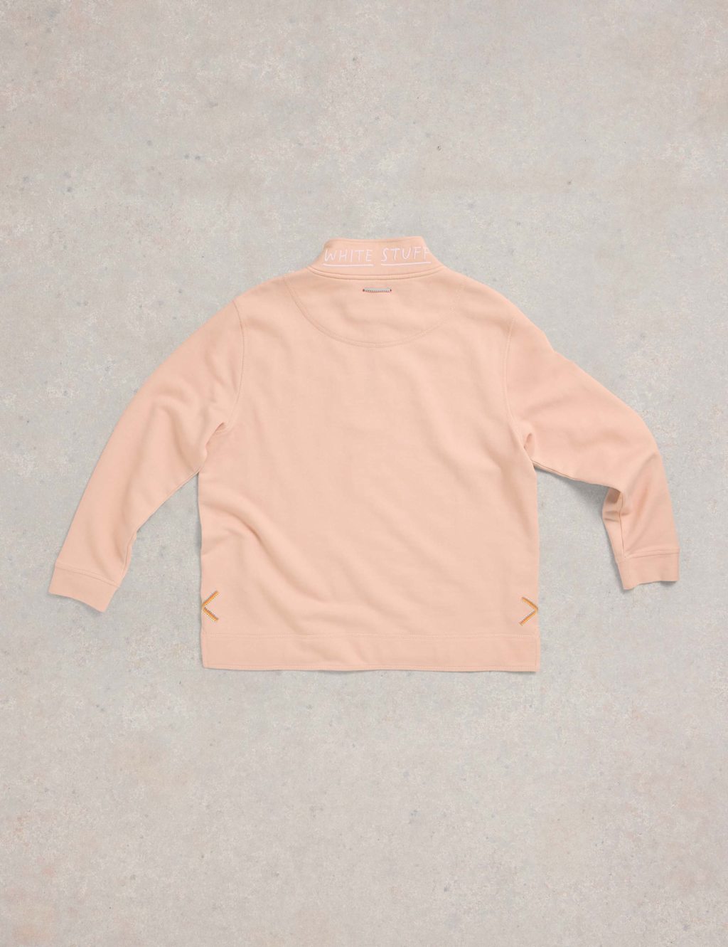 Pure Cotton Funnel Neck Half Zip Sweatshirt 7 of 7