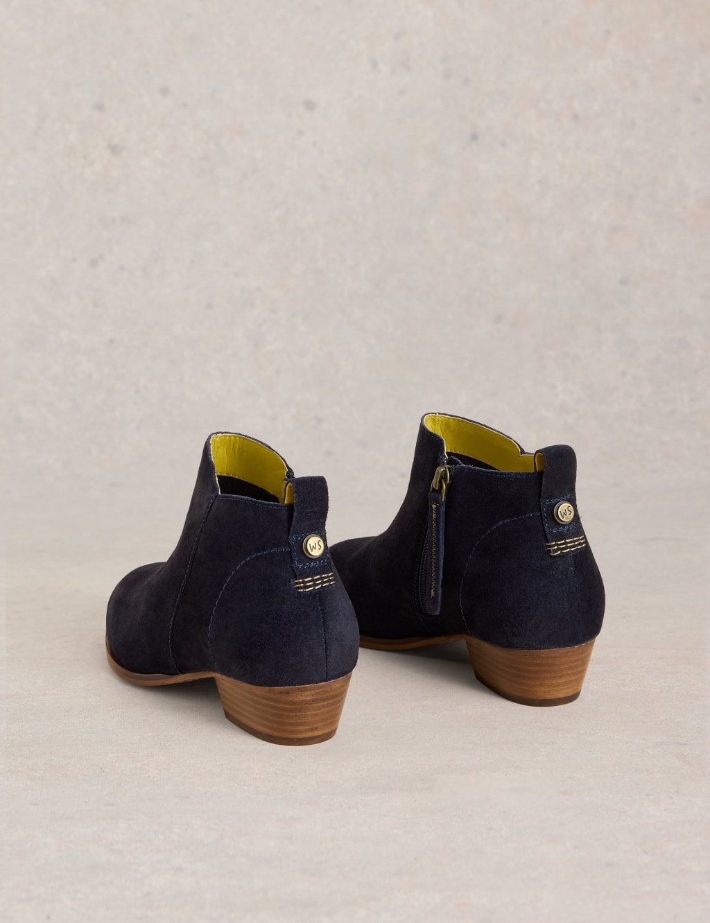 Suede Block Heel Ankle Boots 3 of 4