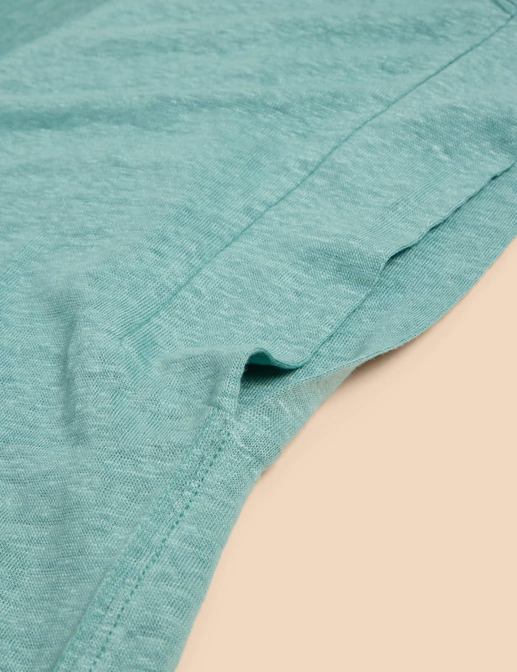 Pure Linen V-Neck T-Shirt 6 of 6