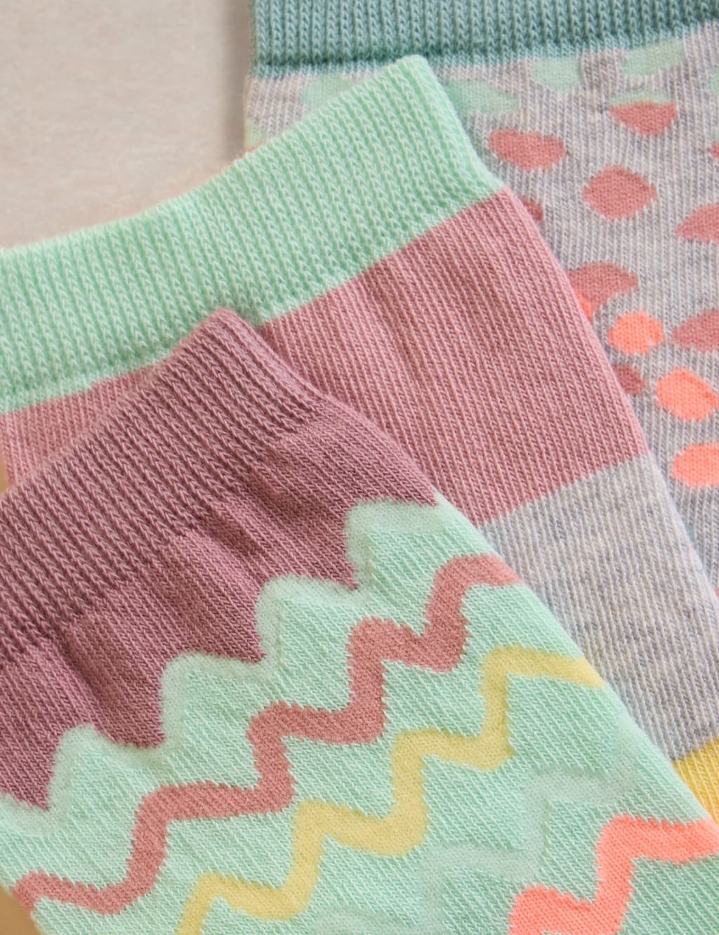 3pk Assorted Cotton RichSocks 2 of 2