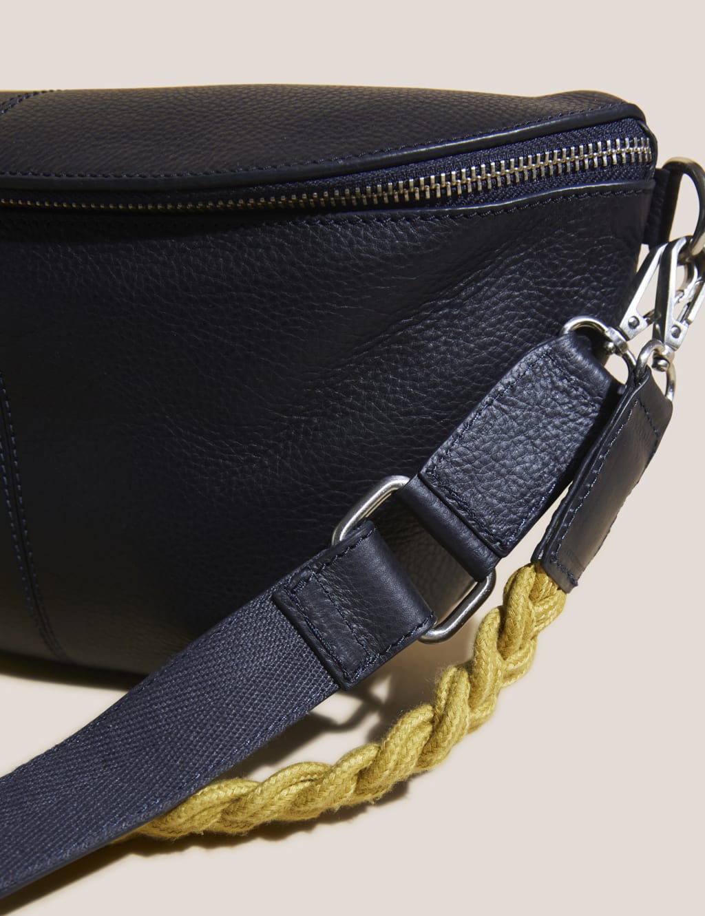 Leather Braided Handle Shoulder Bag 3 of 3