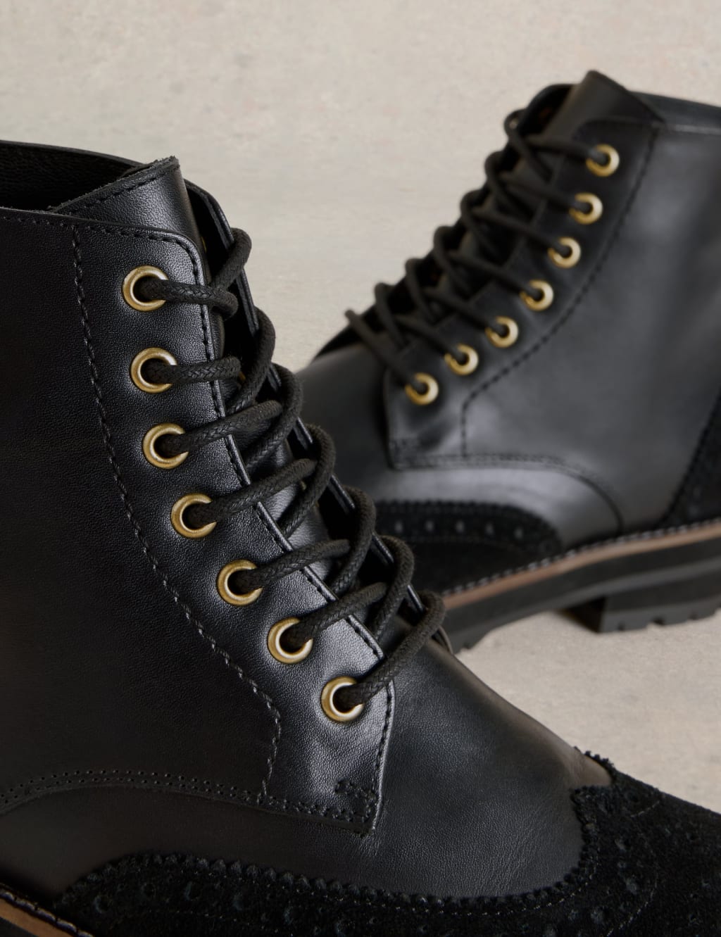 M&s brogue boots 2025