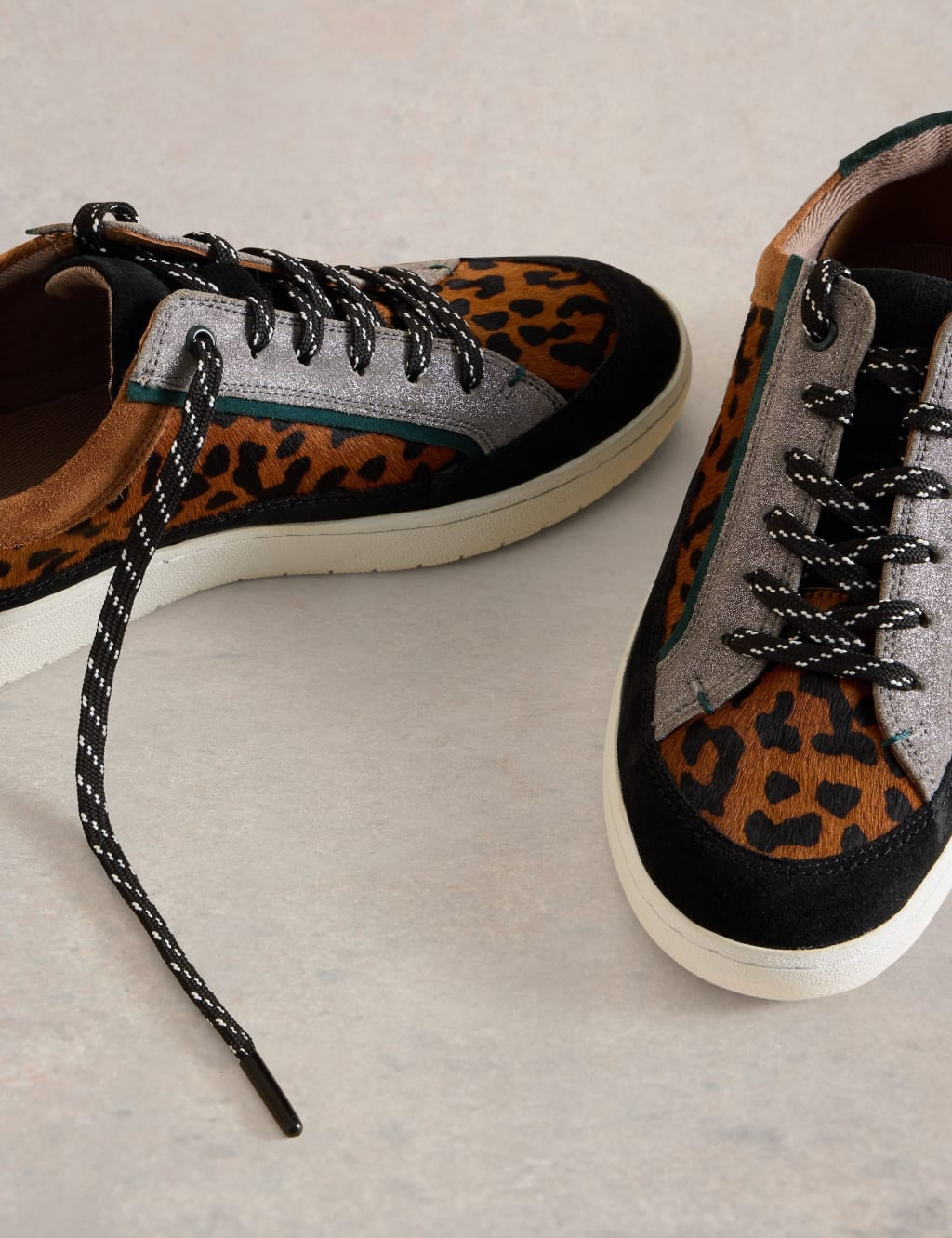 M&s leopard trainers hotsell