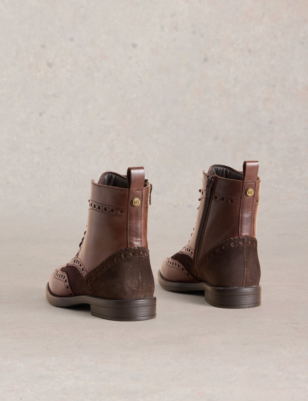 Brogue block heel online