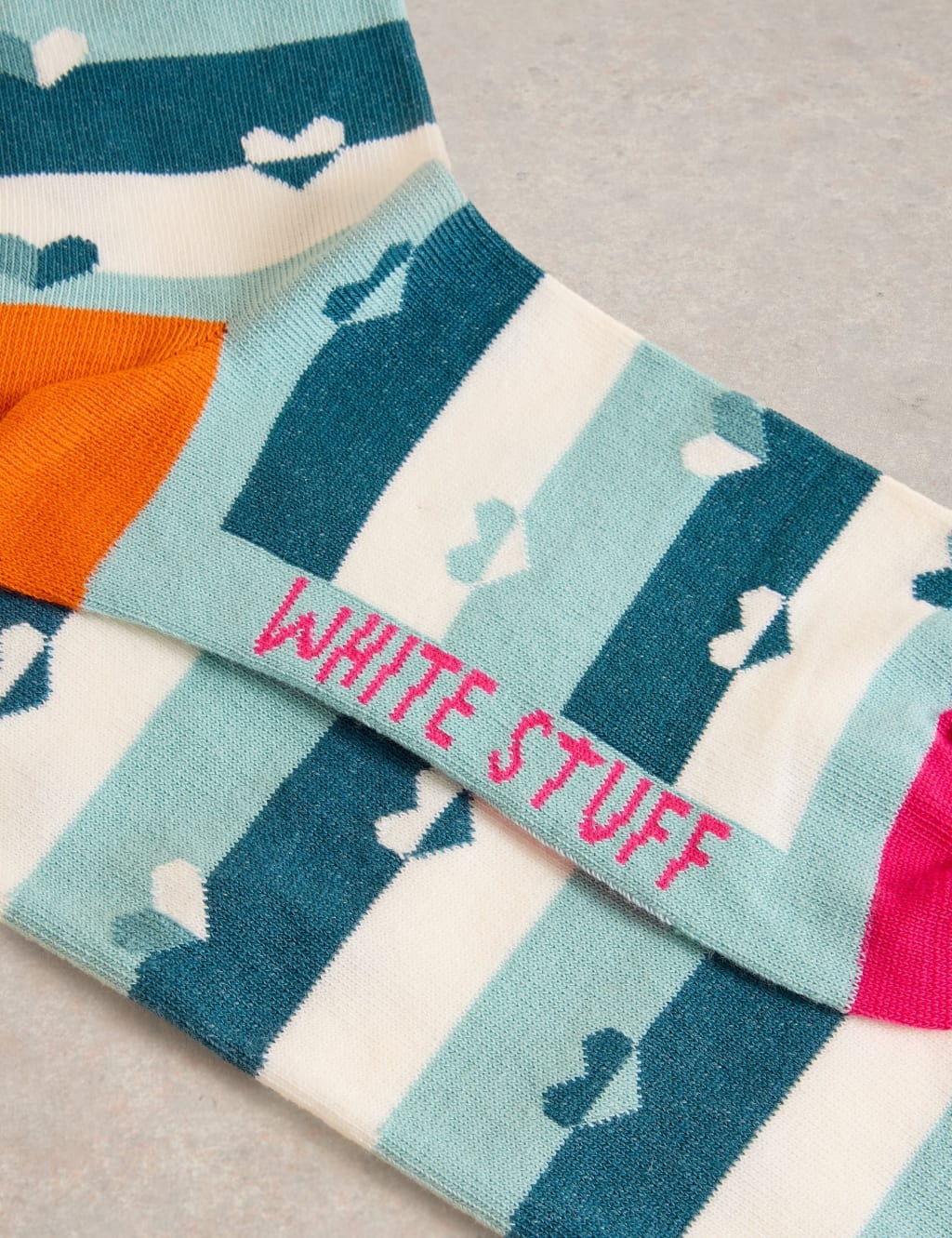 Striped Cotton Rich Knee High Socks 2 of 2