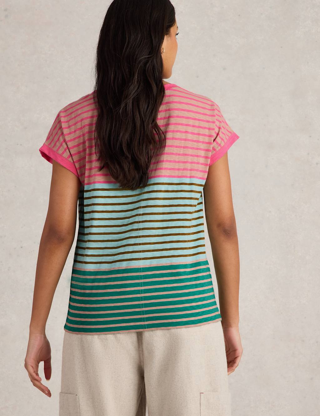 Pure Cotton Striped T-Shirt 5 of 7
