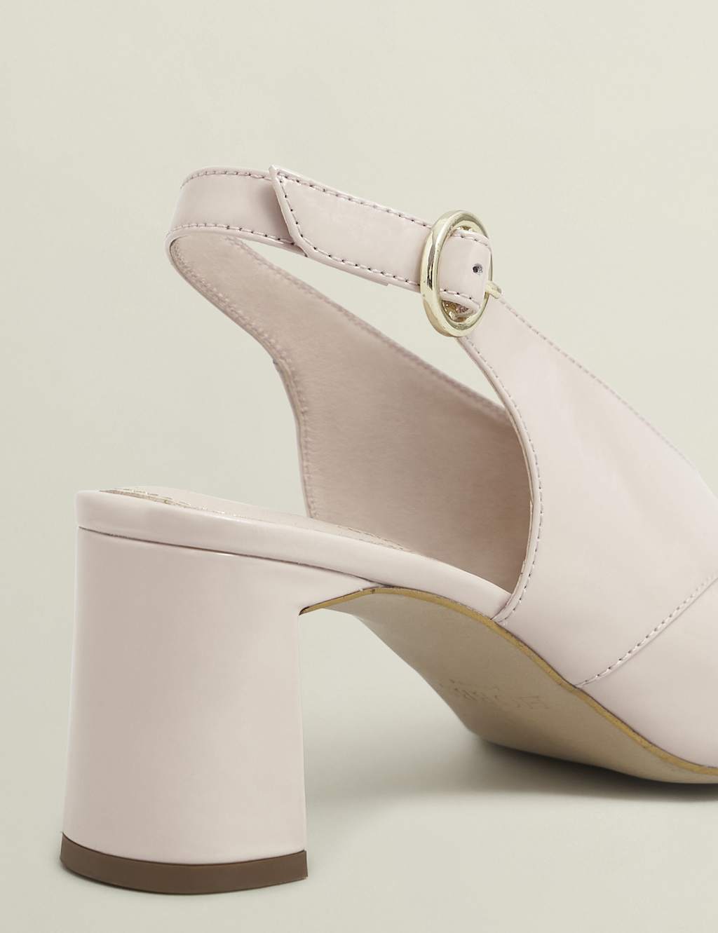 Suede Block Heel Slingback Open Toe Sandals 4 of 5