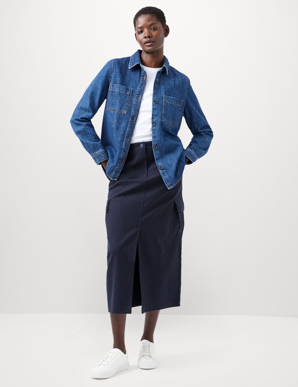 Denim Collared Relaxed Shirt 3 of 4