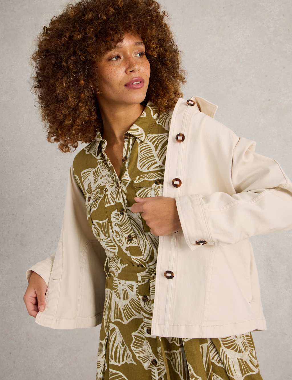 Denim Relaxed Jacket 1 of 6