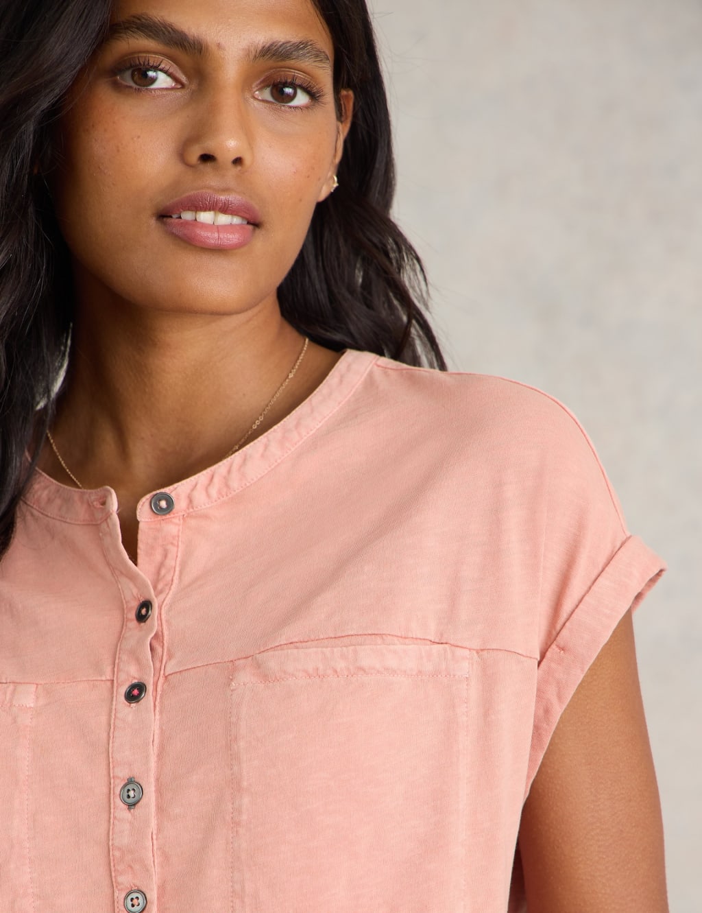 Pure Cotton Crew Neck Shirt | White Stuff | M&S