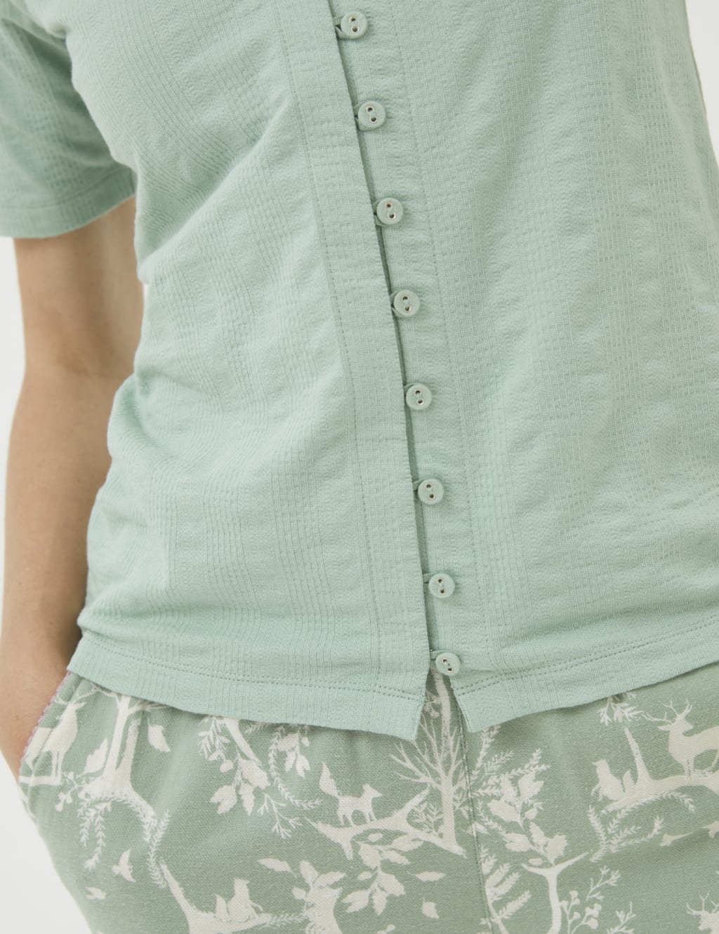 Cotton Rich Pointelle Pyjama Top 3 of 4