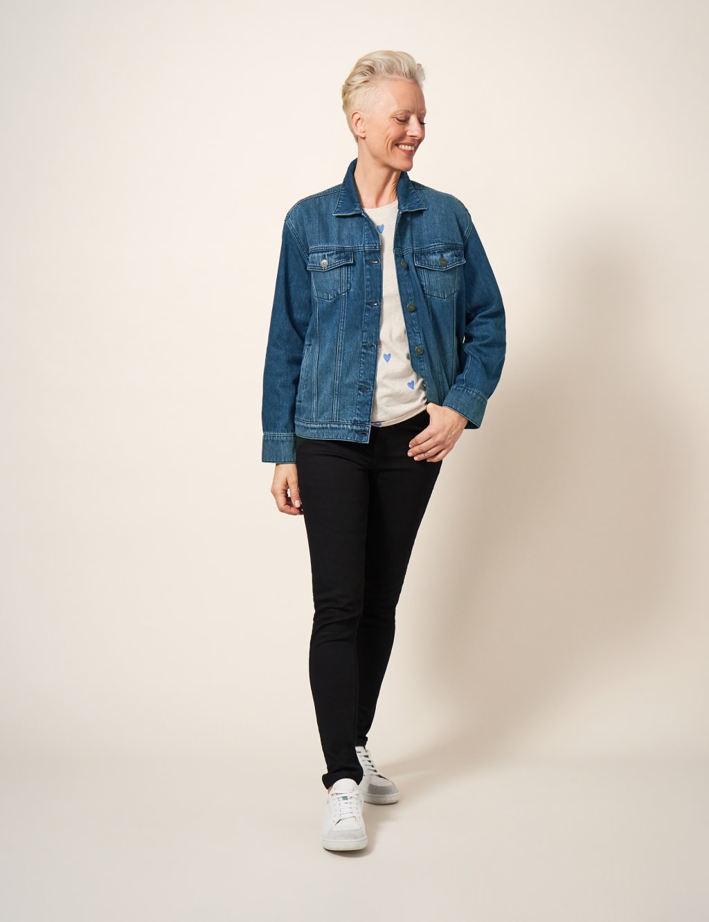 White denim jacket marks and spencer clearance