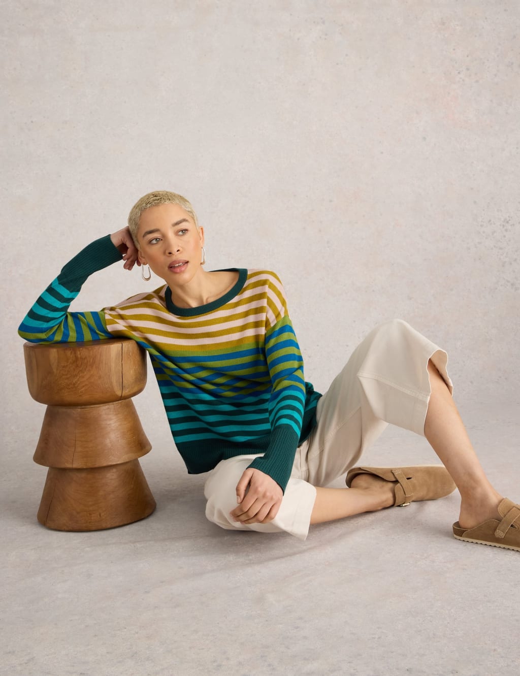 Cotton Rich Striped Jumper 5 of 6