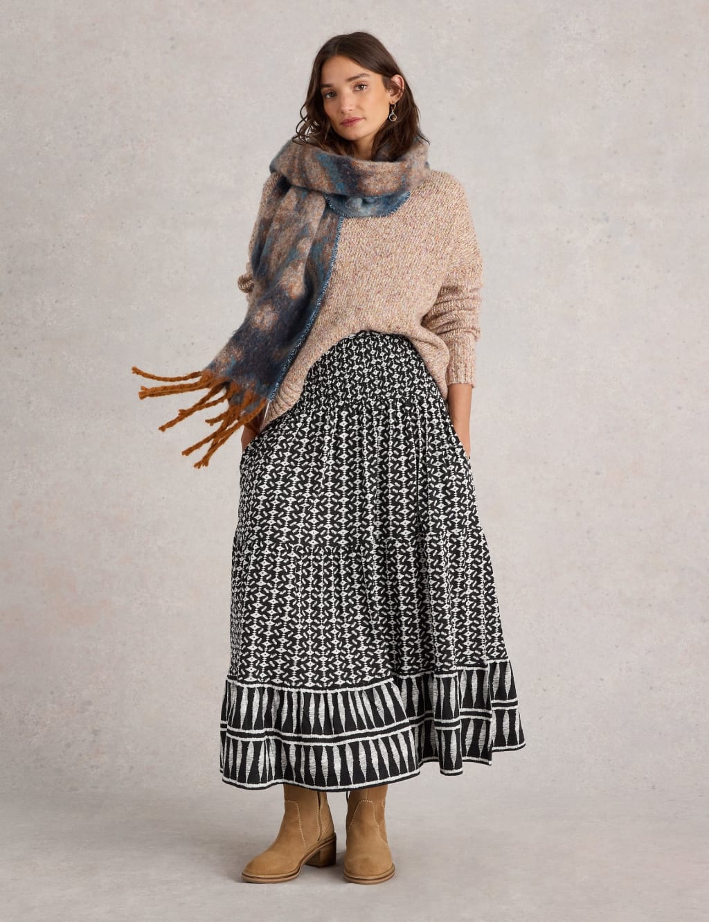 White stuff jersey maxi skirt discount