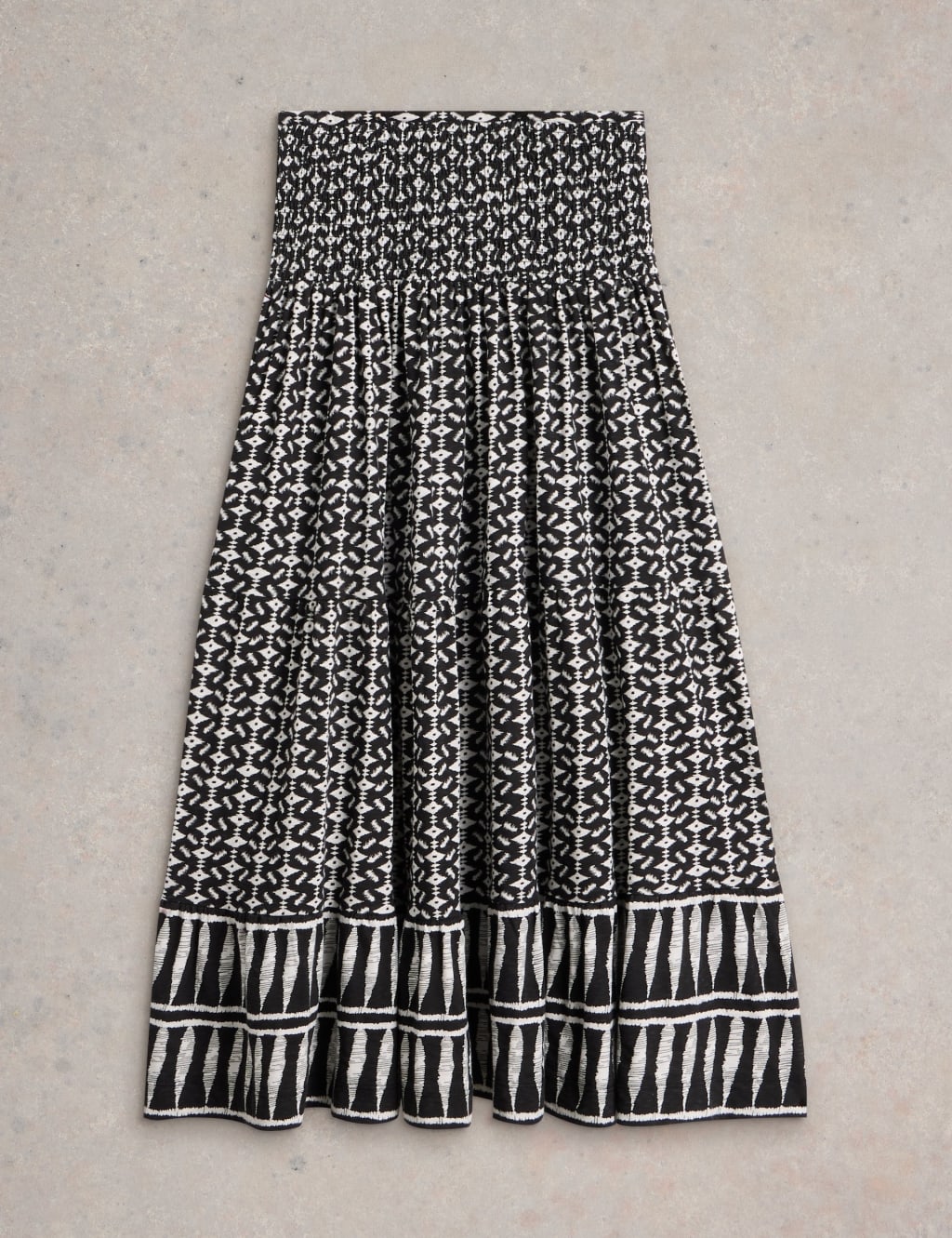 Jersey Printed Maxi A Line Skirt