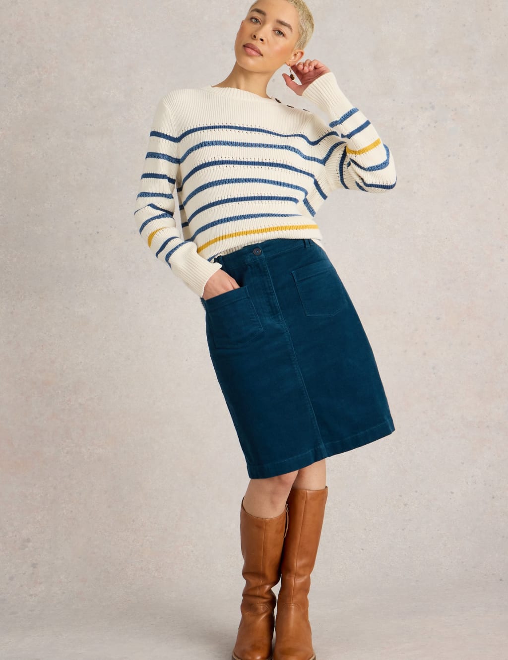 Black corduroy skirt knee length hotsell