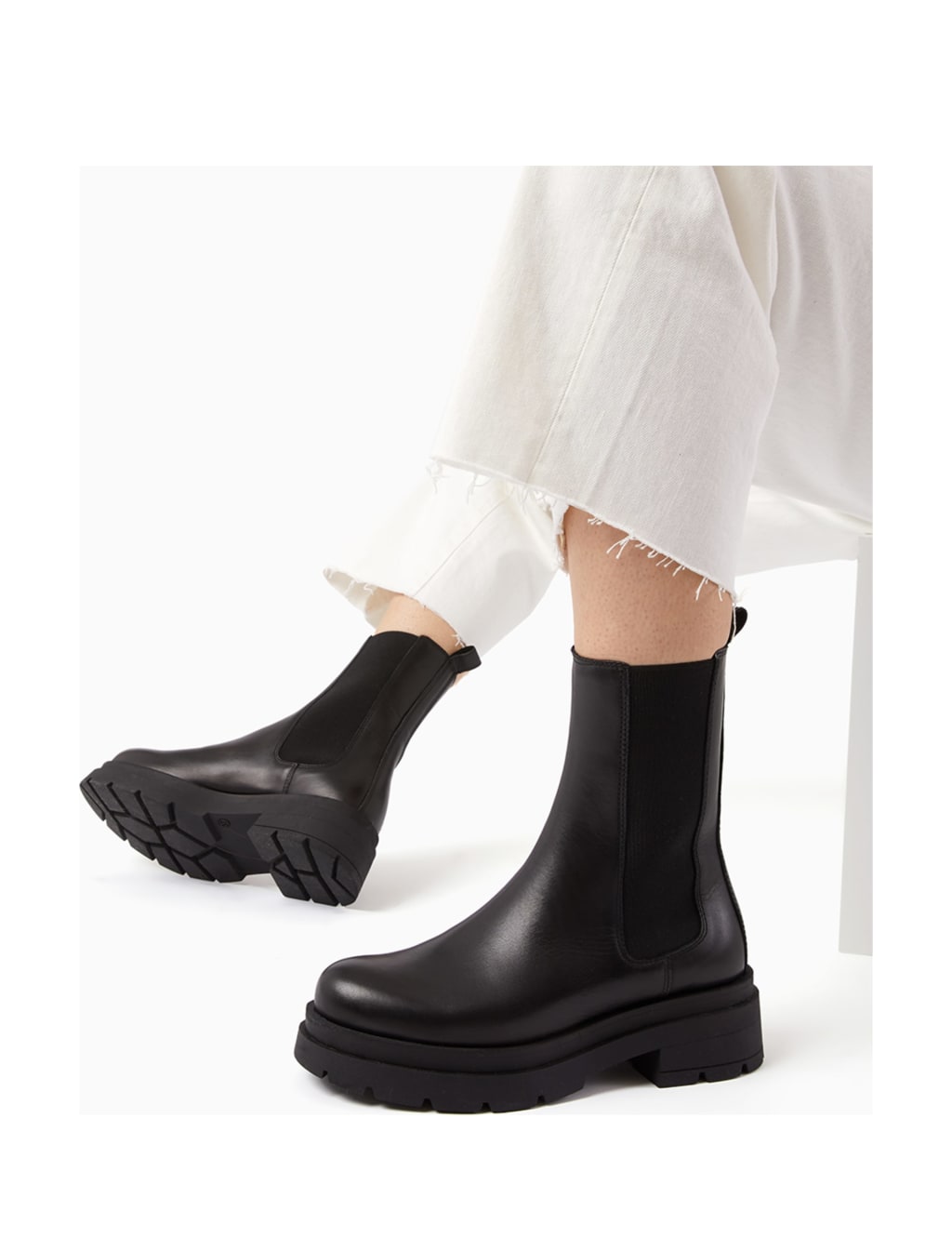 Flatform chelsea ankle boots best sale