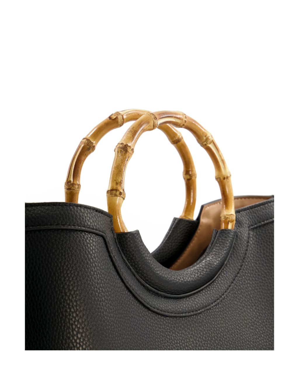 Bamboo Handle Tote Bag 2 of 4