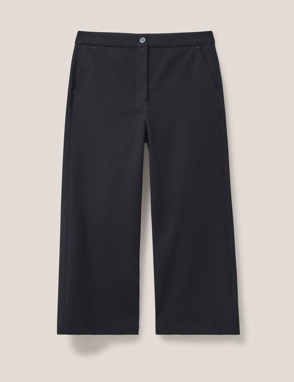 Cotton wide leg cropped pants shop