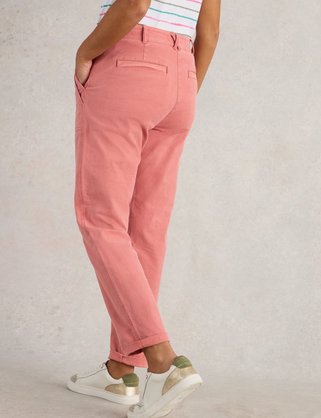 Cotton Rich Chinos With Linen 4 of 6