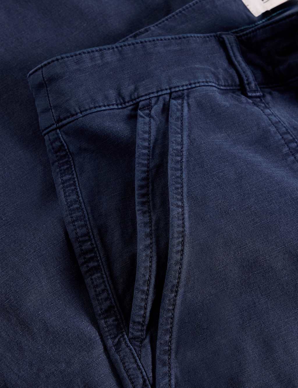 Cotton Rich Wide Leg Chinos With Linen 6 of 6