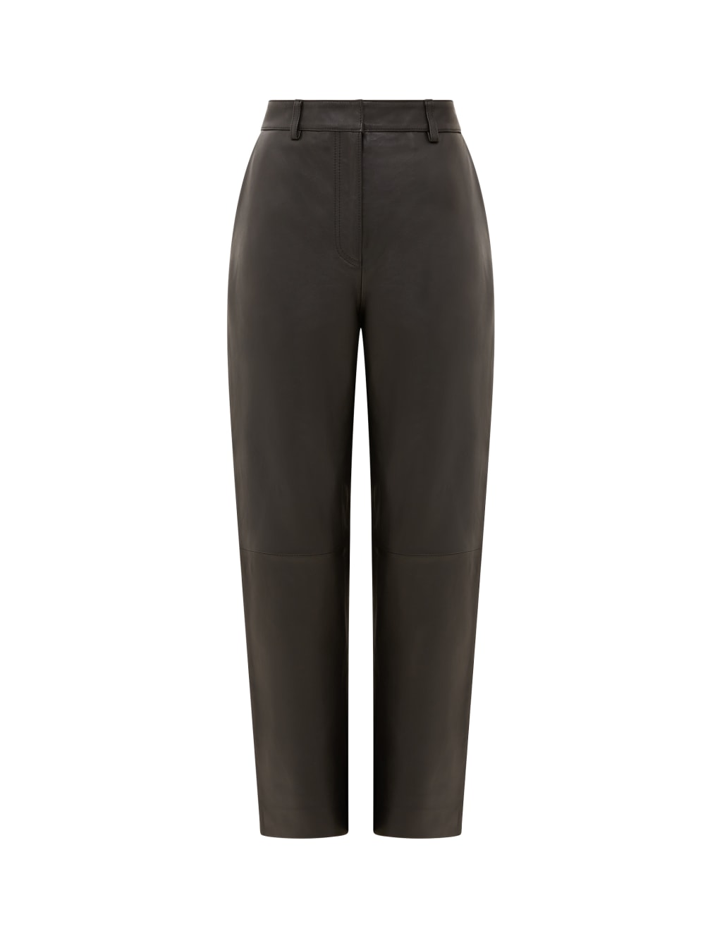 Leather Tapered Ankle Grazer Trousers 2 of 3
