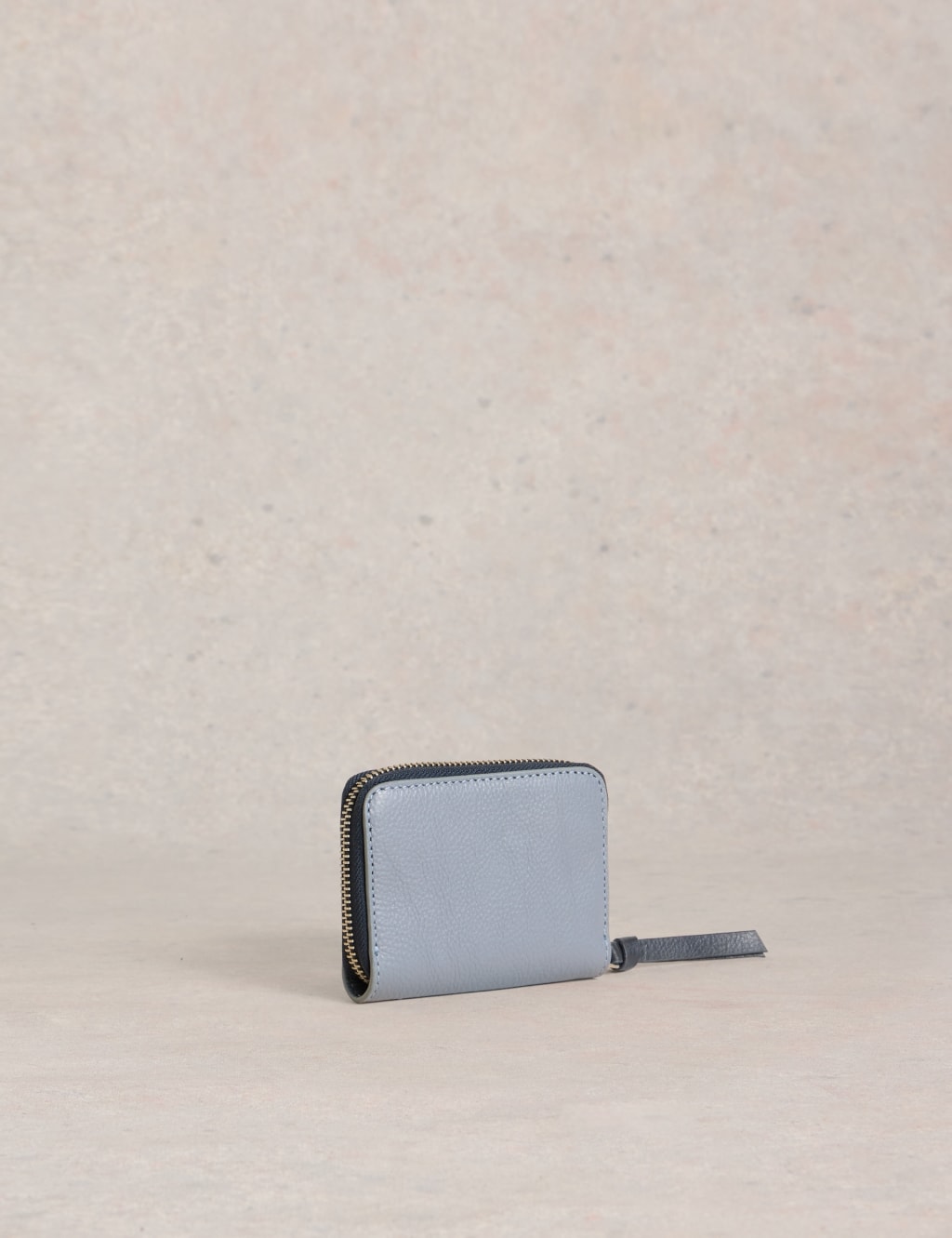 Leather Metallic Zip Around Purse 3 of 4