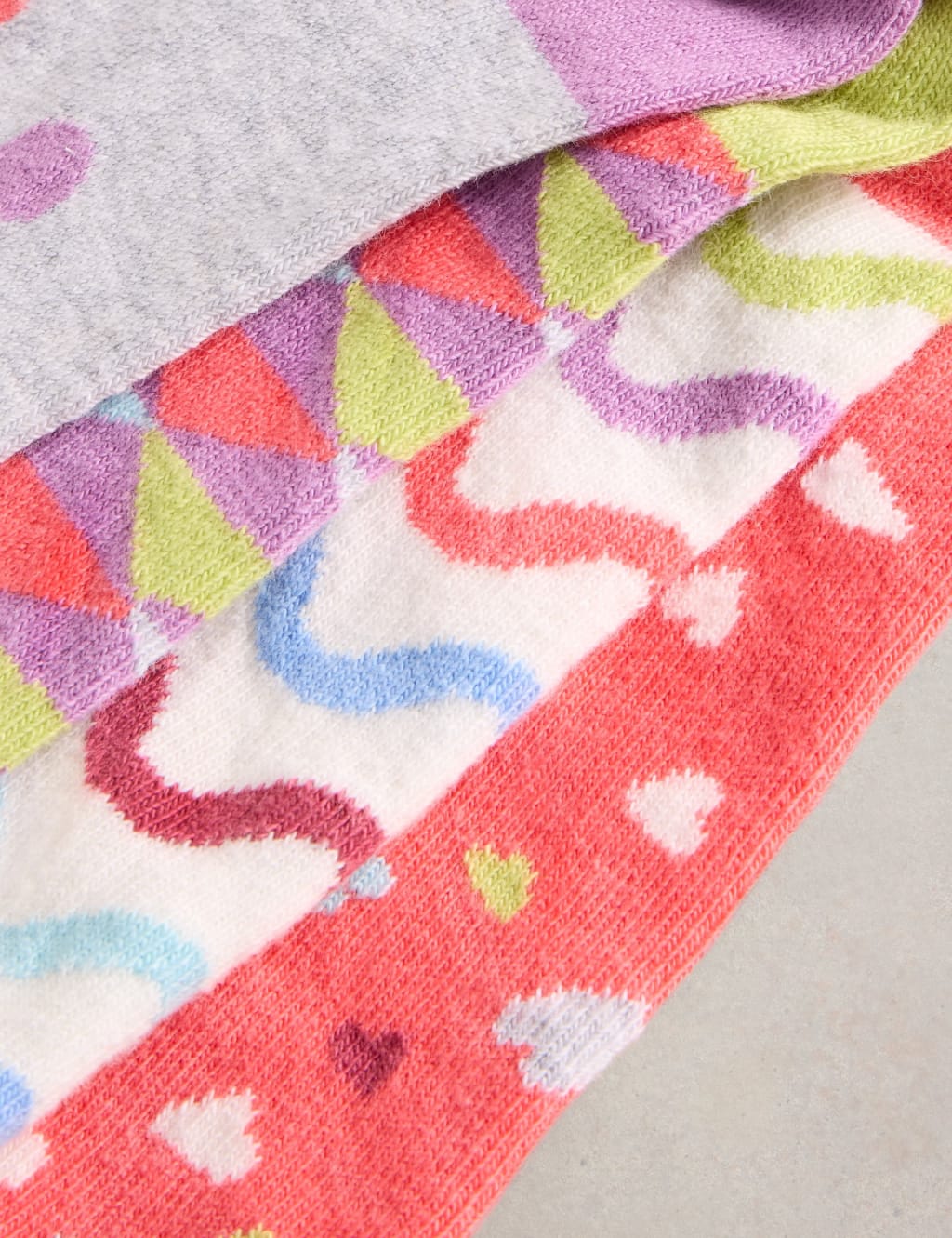 4pk Cotton Rich Ankle High Socks 4 of 4