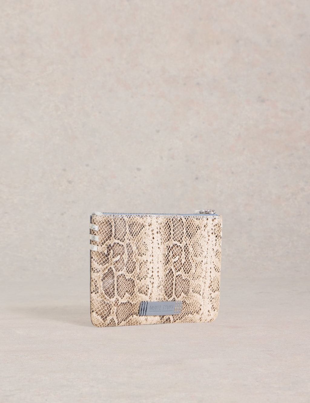 Leather Snake Print Pouch 2 of 4