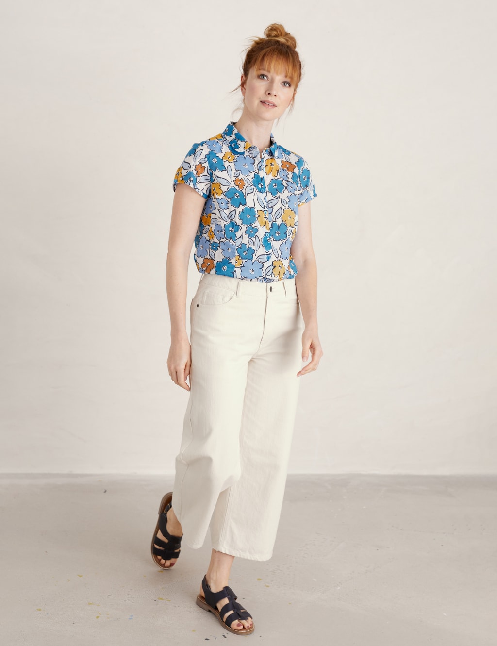 Cotton Rich Floral Short Sleeve Shirt 3 of 5