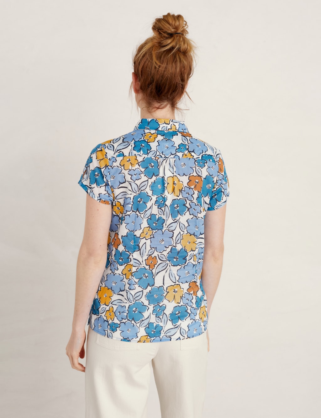 Cotton Rich Floral Short Sleeve Shirt 4 of 5