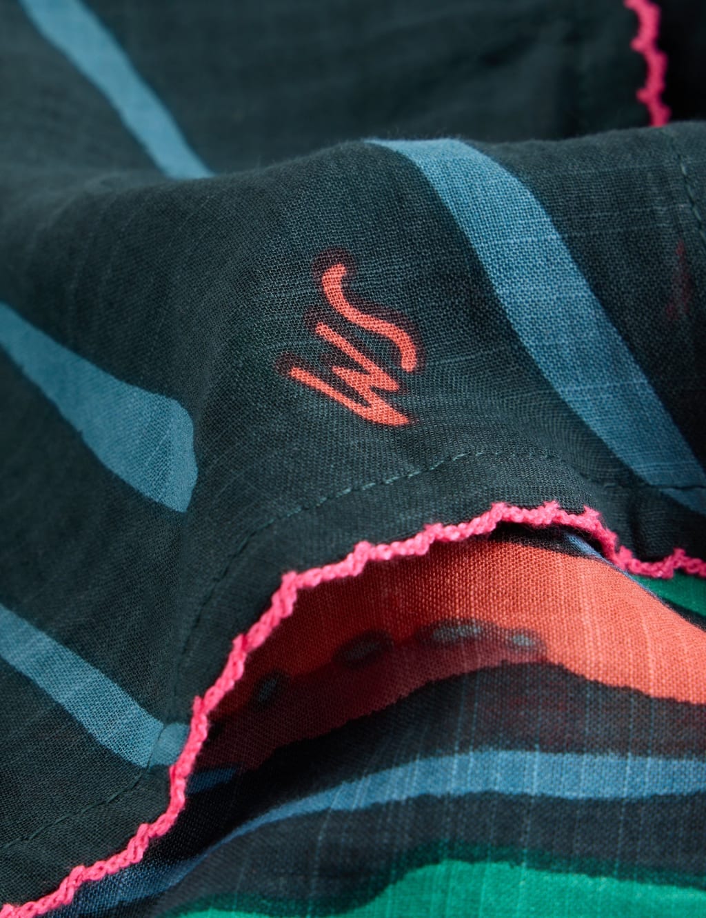 Cotton Blend Printed Scarf 2 of 2