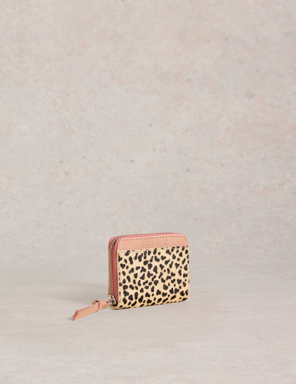 Leather Animal Print Zip Around Purse 2 of 4