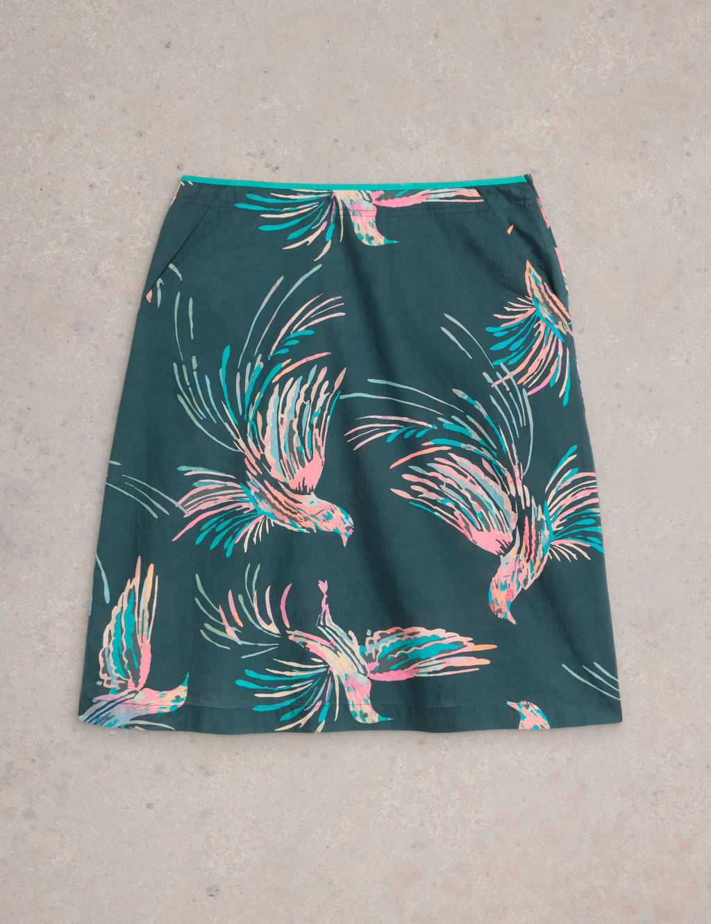 Pure Cotton Printed Reversible A-Line Skirt 2 of 7