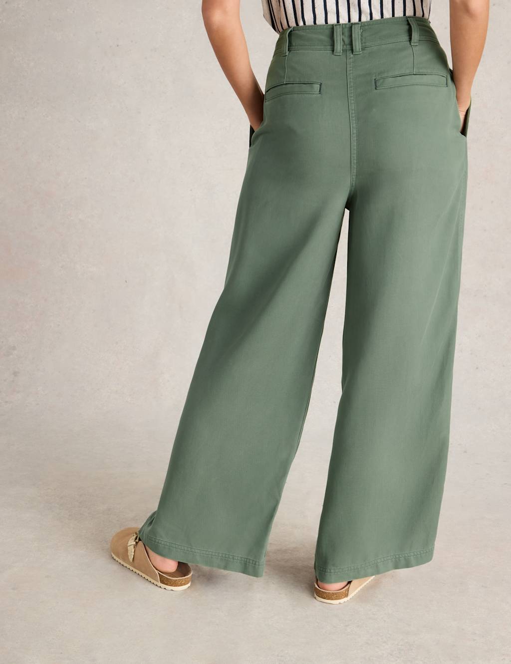 Wool Blend Wide Leg Trousers 5 of 7
