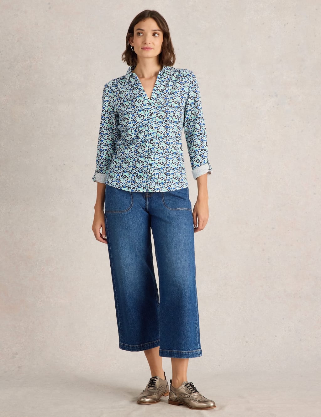 Pure Cotton Jersey Printed Collared Shirt 3 of 6