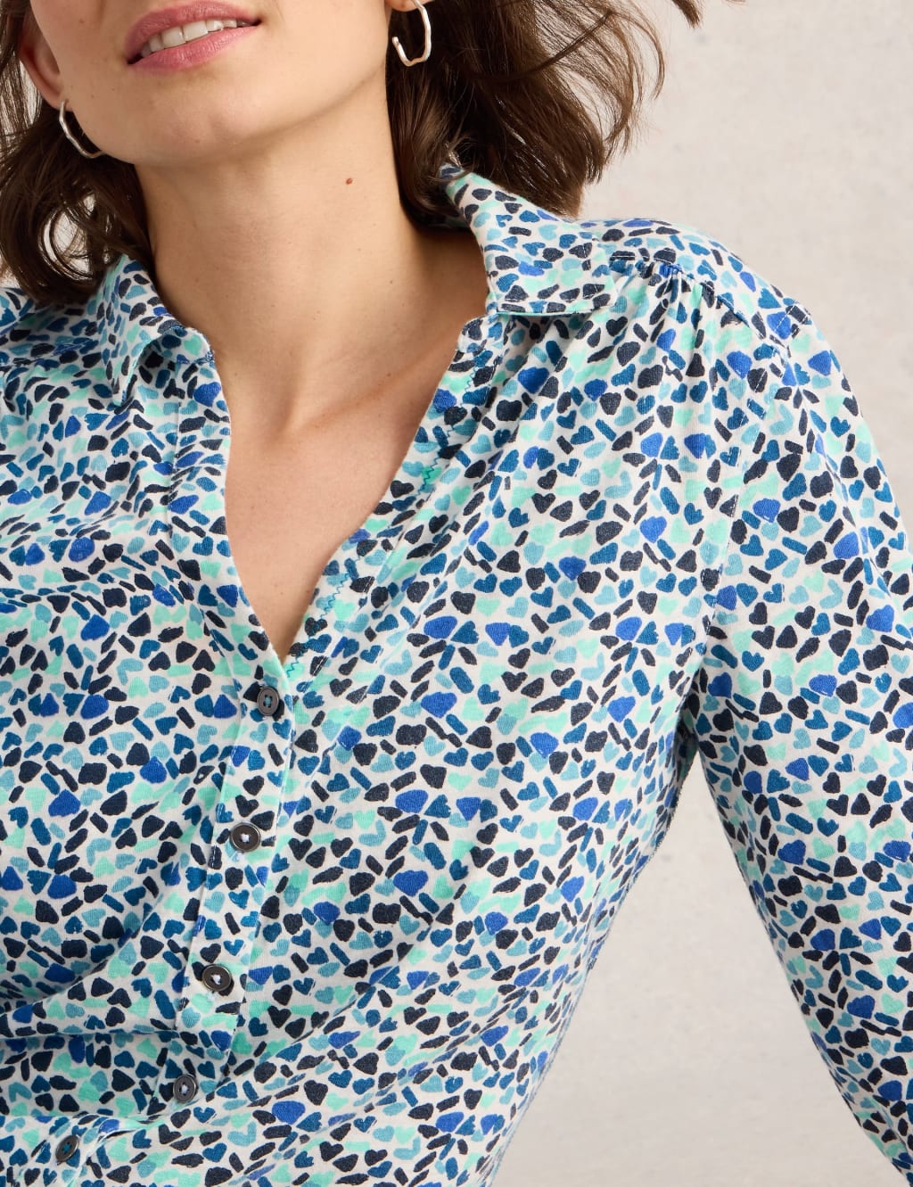 Pure Cotton Jersey Printed Collared Shirt 5 of 6