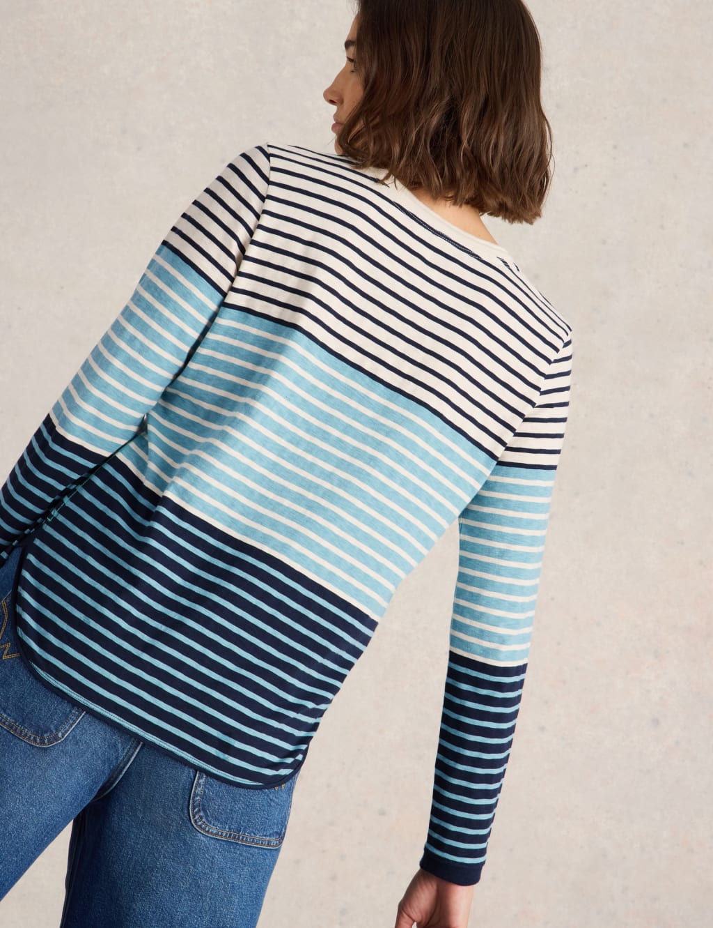 Pure Cotton Striped Top 4 of 7