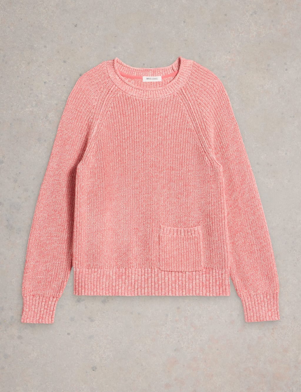 Pure Cotton Textured Crew Neck Jumper 2 of 6