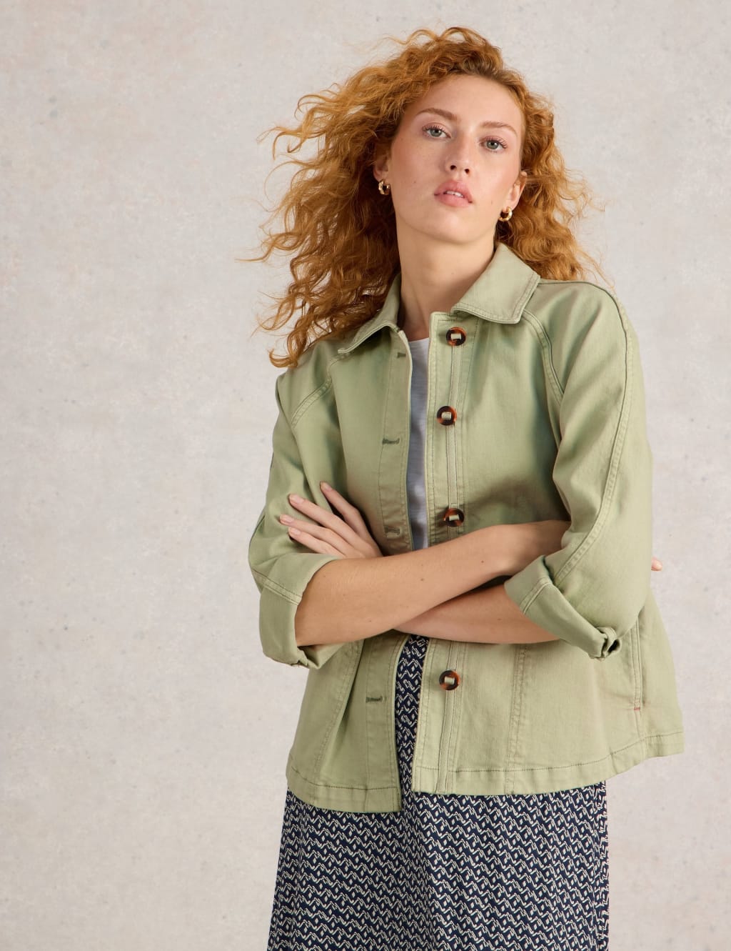 Denim Relaxed Jacket 1 of 6