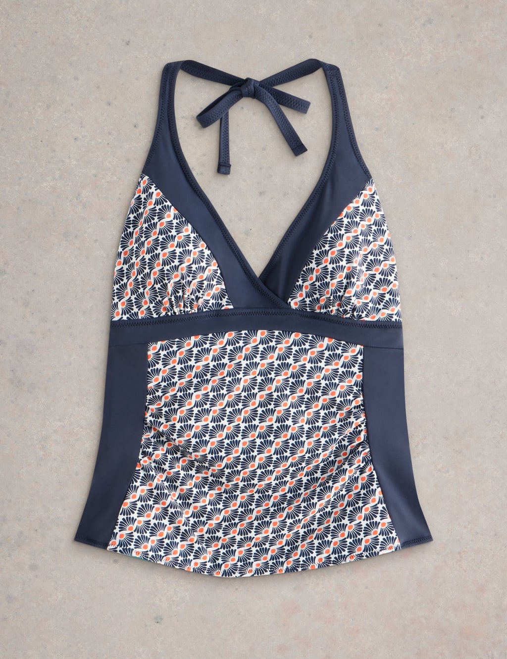 Printed Reversible Halterneck Tankini Top 6 of 7