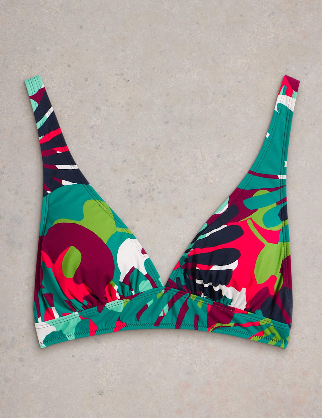 Printed Padded Triangle Bikini Top 2 of 6