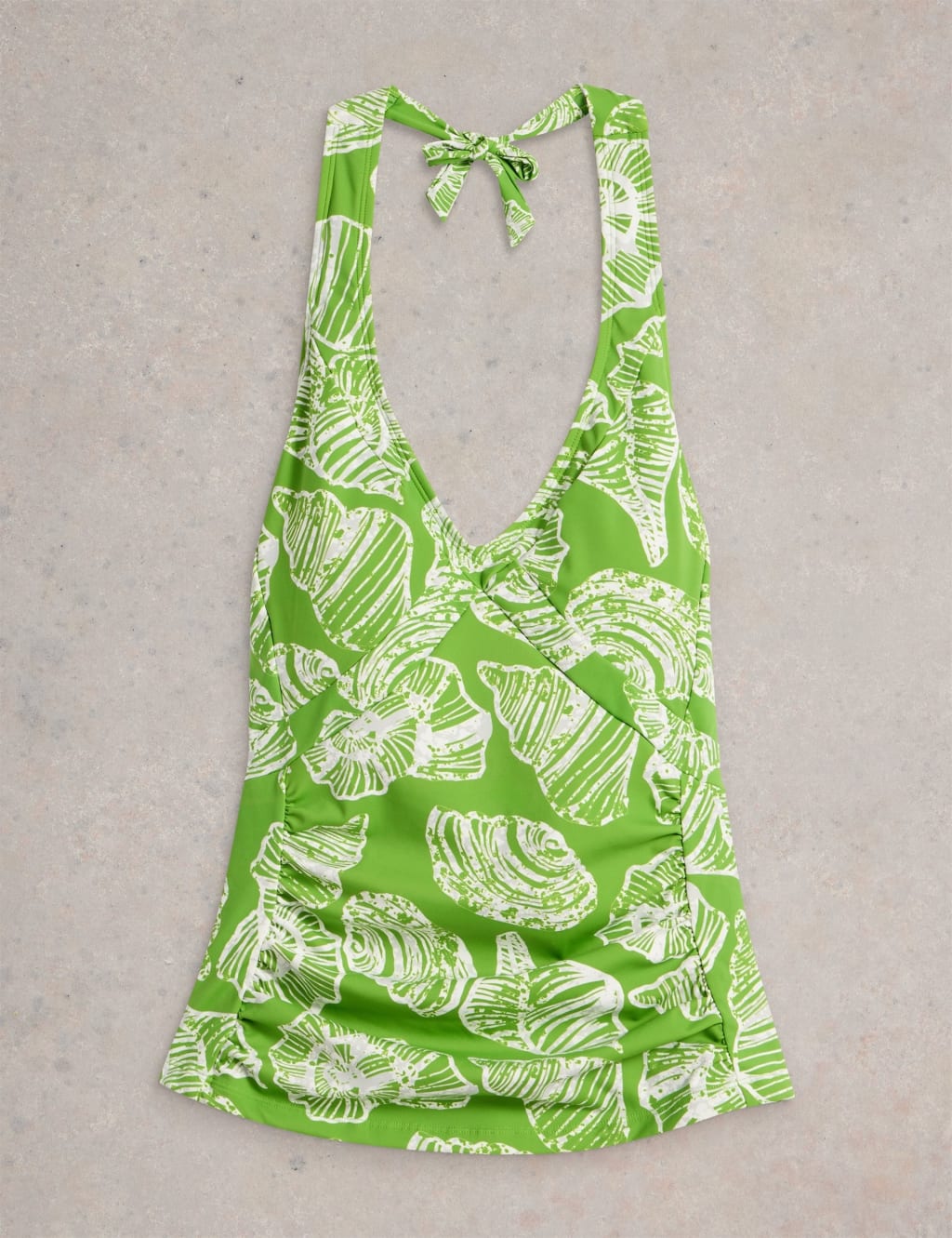 Printed Padded V-Neck Tankini Top 2 of 6