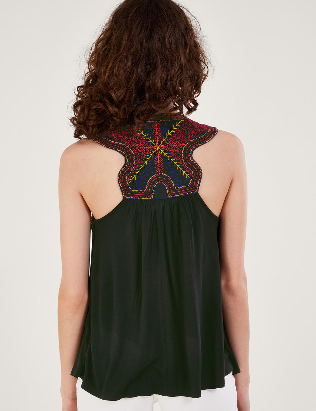 Embroidered Embellished Racer Back Vest 5 of 5