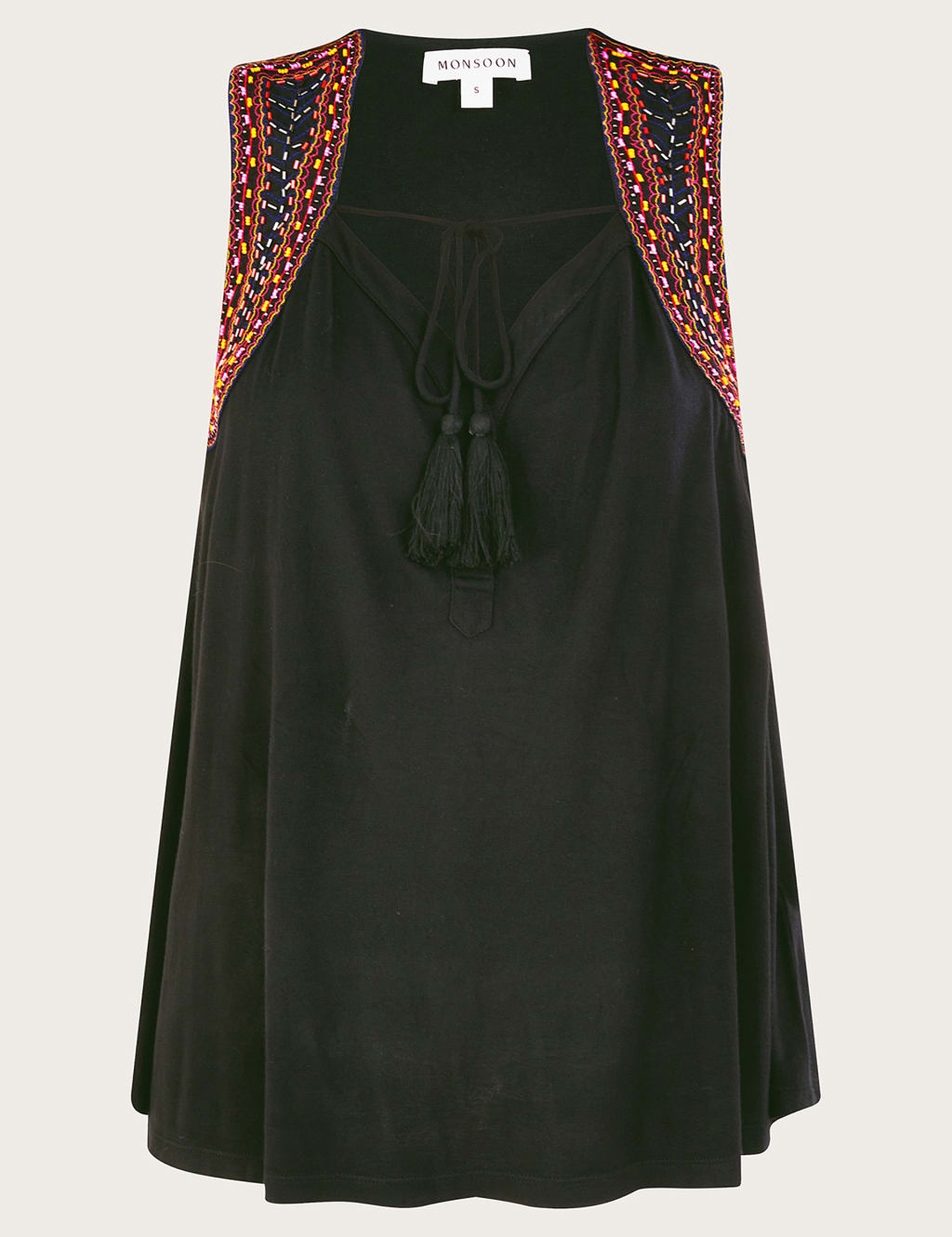Embroidered Embellished Racer Back Vest 2 of 5