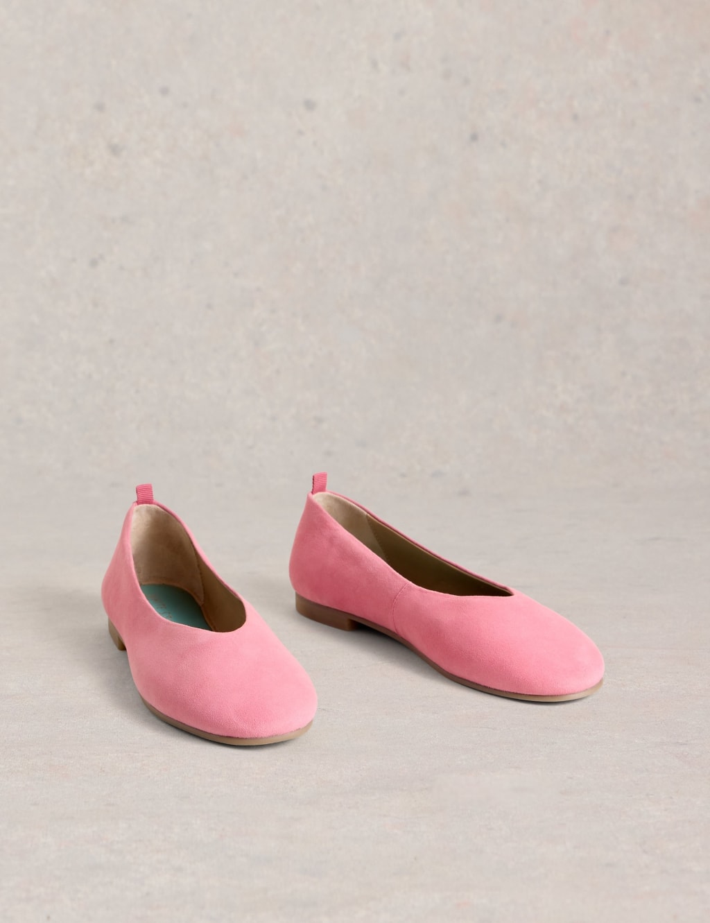 Suede Flat Ballet Pumps 2 of 4