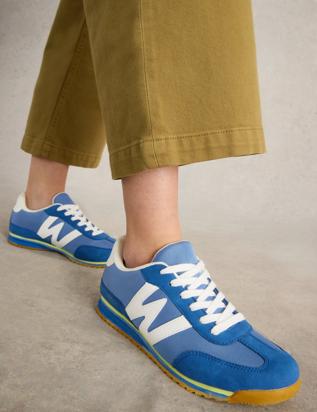 Canvas Lace Up Side Detail Trainers 4 of 5