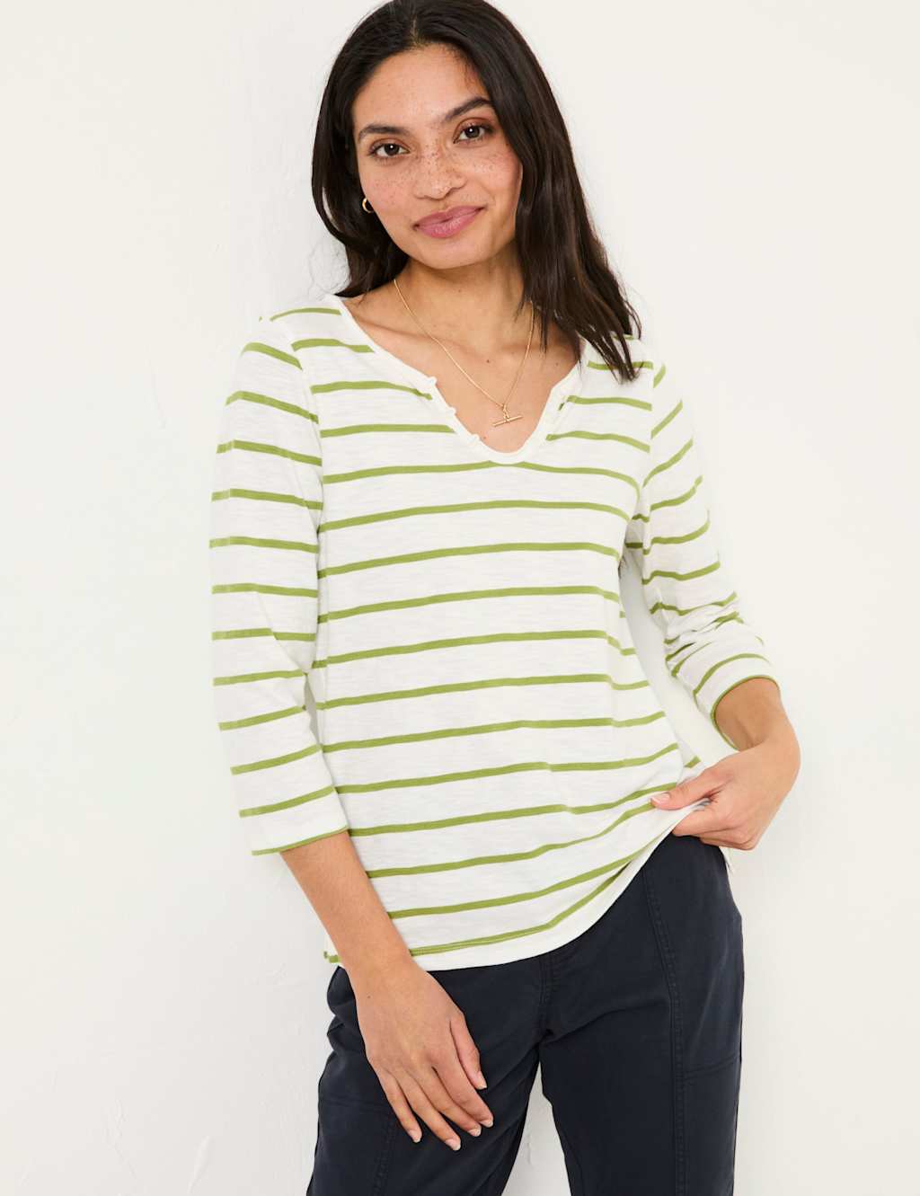 Pure Cotton Striped T-Shirt 3 of 5