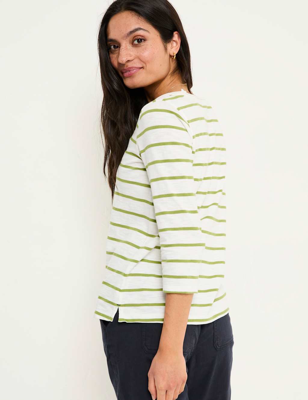 Pure Cotton Striped T-Shirt 4 of 5